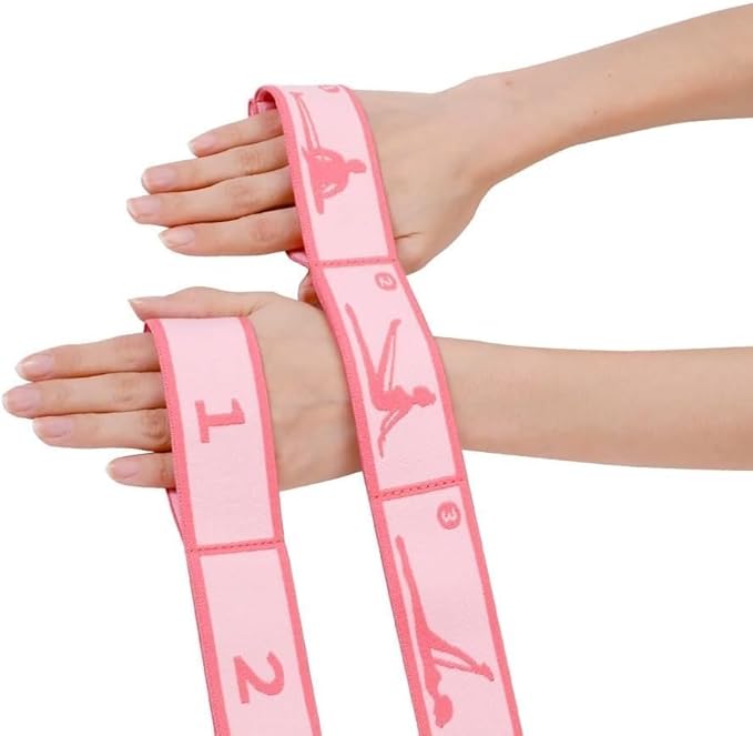 Multi-Loop Stretch Band - Yoga, Pilates, Ballet, and Physical Therapy Stretching Strap for Flexibility, Leg Stretching, and Exercise - Durable Stretching Equipment for Dance and Fitness