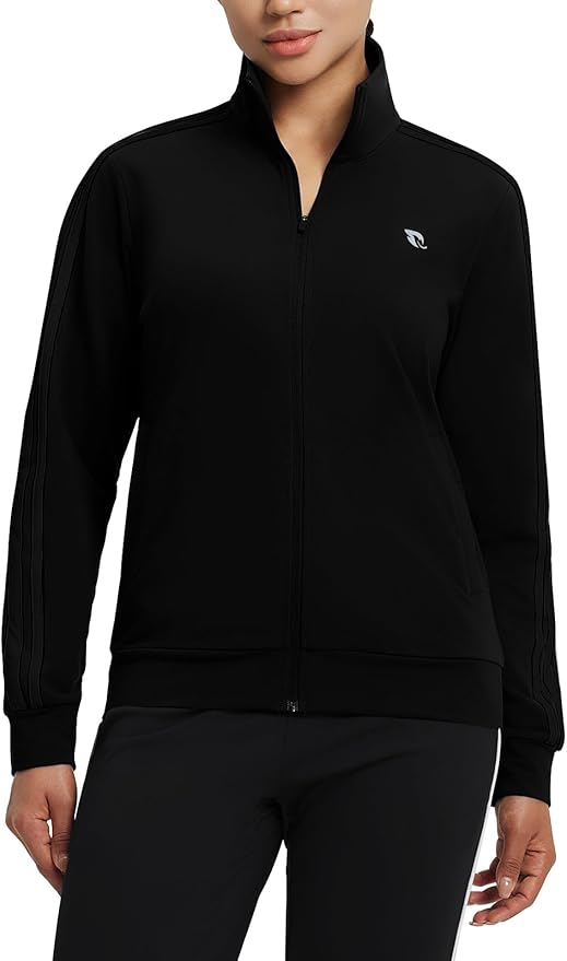 baleaf Women's Fleece Running Jackets Full Zip Warm Sweatshirts Jackets Winter Cold Weather Workout Athletic Sports Leisure