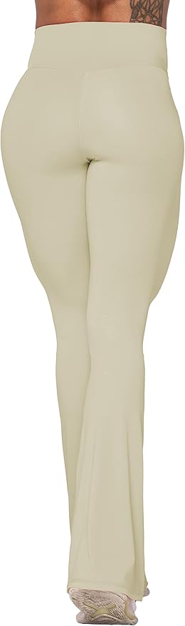 Sunzel Flare Leggings, Crossover Yoga Pants with Tummy Control, High-Waisted and Wide Leg
