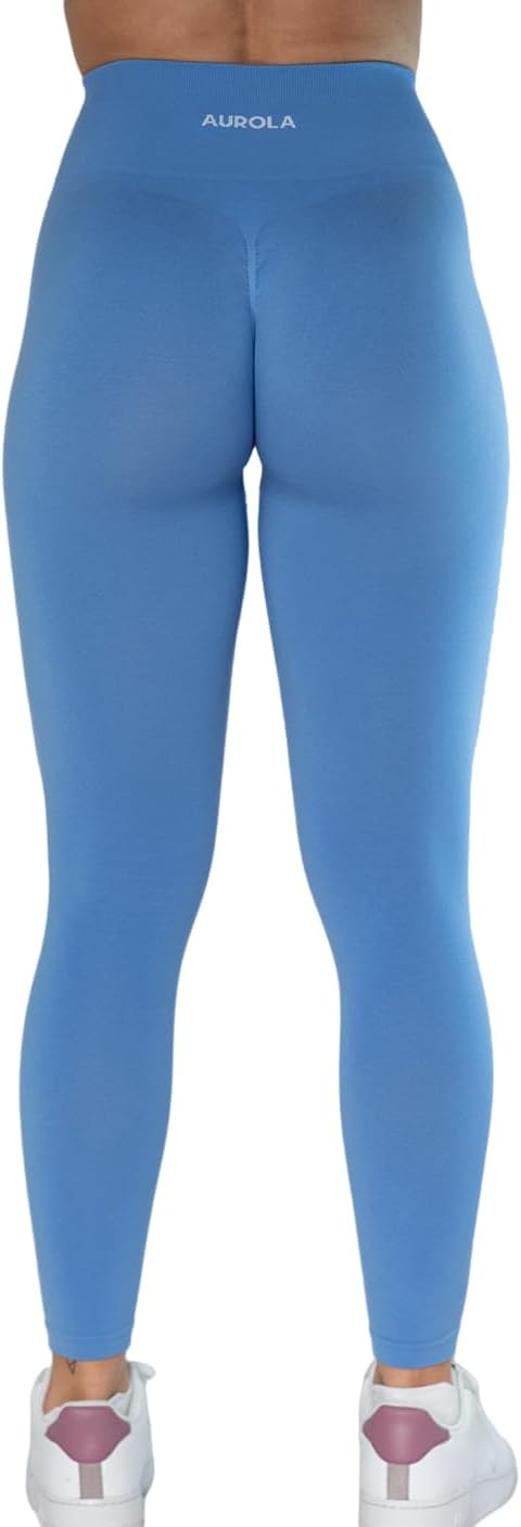 AUROLA Workout Leggings for Women Seamless Scrunch Tights Tummy Control Gym Fitness Girl Sport Active Yoga Pants