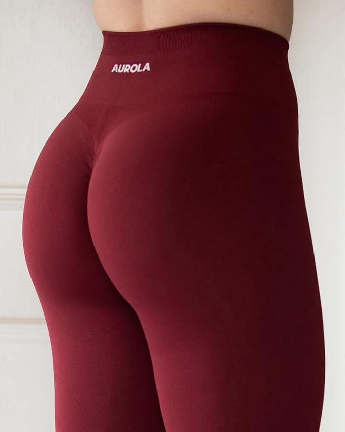 AUROLA Workout Leggings for Women Seamless Scrunch Tights Tummy Control Gym Fitness Girl Sport Active Yoga Pants