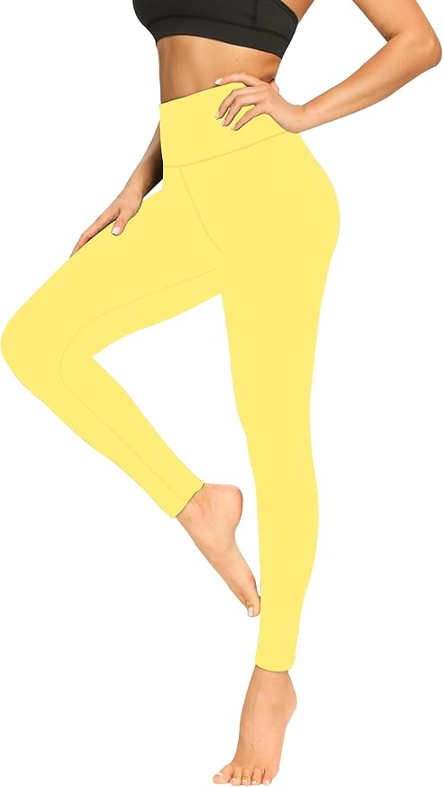 FULLSOFT Buttery Soft Leggings for Women - High Waisted Tummy Control No See Through Workout Yoga Cycling Tights Pants