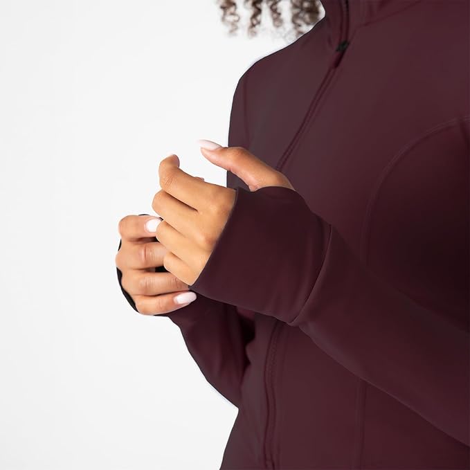 YITTY Active Women's Ultraluxe Full Zip Jacket, Athleisure, 4-Way-Stretch, Thumbholes