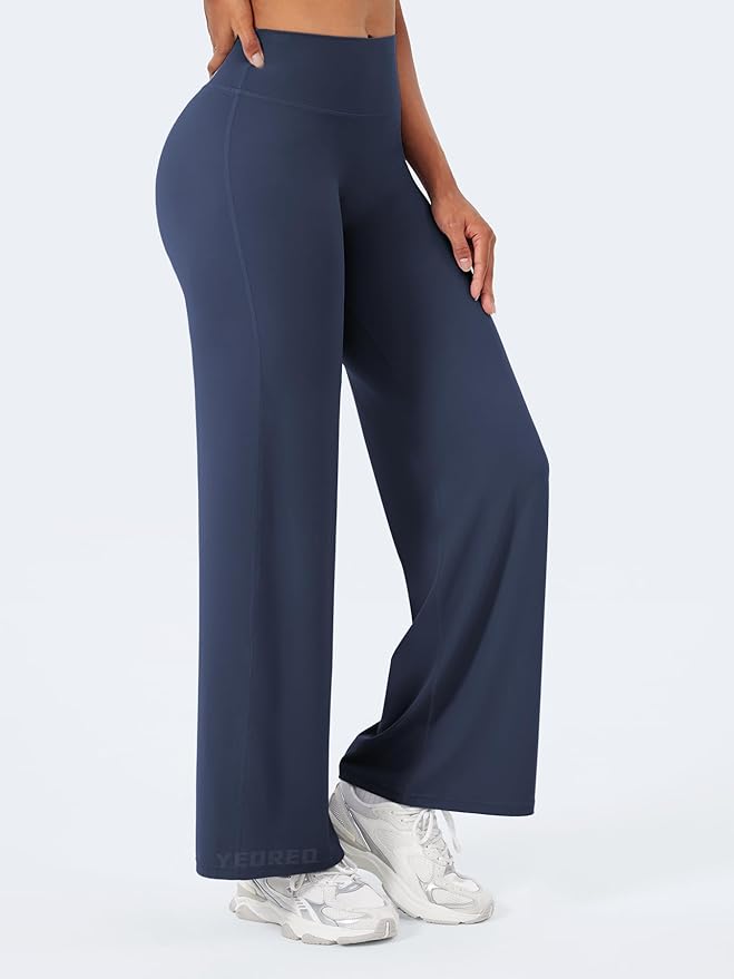 YEOREO Workout Leggings Womens No Front Seam Straight Leggings 29"/ 31.5"/ 33"/ 35" High Waist Buttery Eddiy Gym Yoga Pants