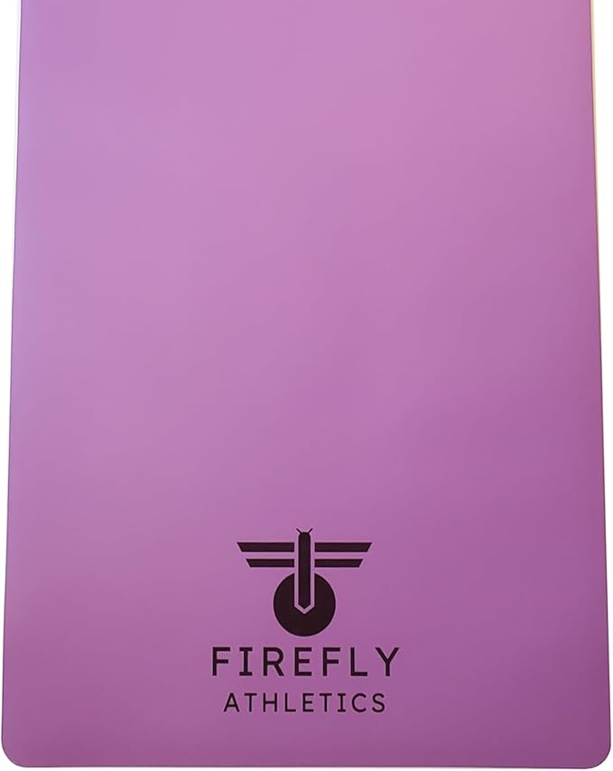 Premium Yoga Mat - 5mm Thick, Extra Wide & Long, Non-Slip Natural Rubber Base & PU Top, Anti-Tear, Ideal for Yoga, Pilates, and Fitness.