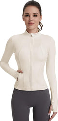 VUTRU Womens Workout Yoga Jacket Lightweight Zip Up Athletic Jacket Lightweight Cropped Jacekt with Pockets