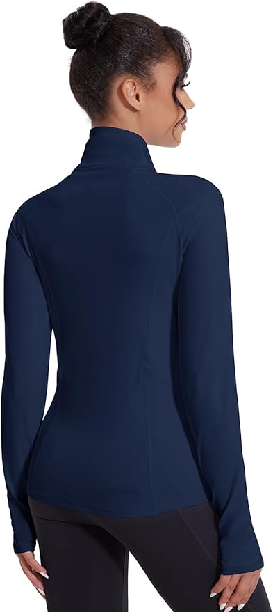 VUTRU Women's Workout Jackets Full Zip Athletic Tops Lightweight Gym Yoga Running Jacket with Pockets
