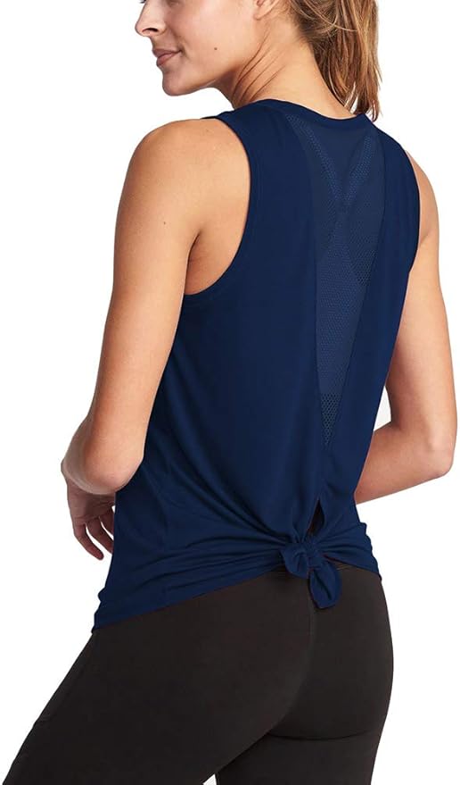 Bestisun Workout Athletic Shirts Mesh Sports Dance Tops for Women Yoga Clothes