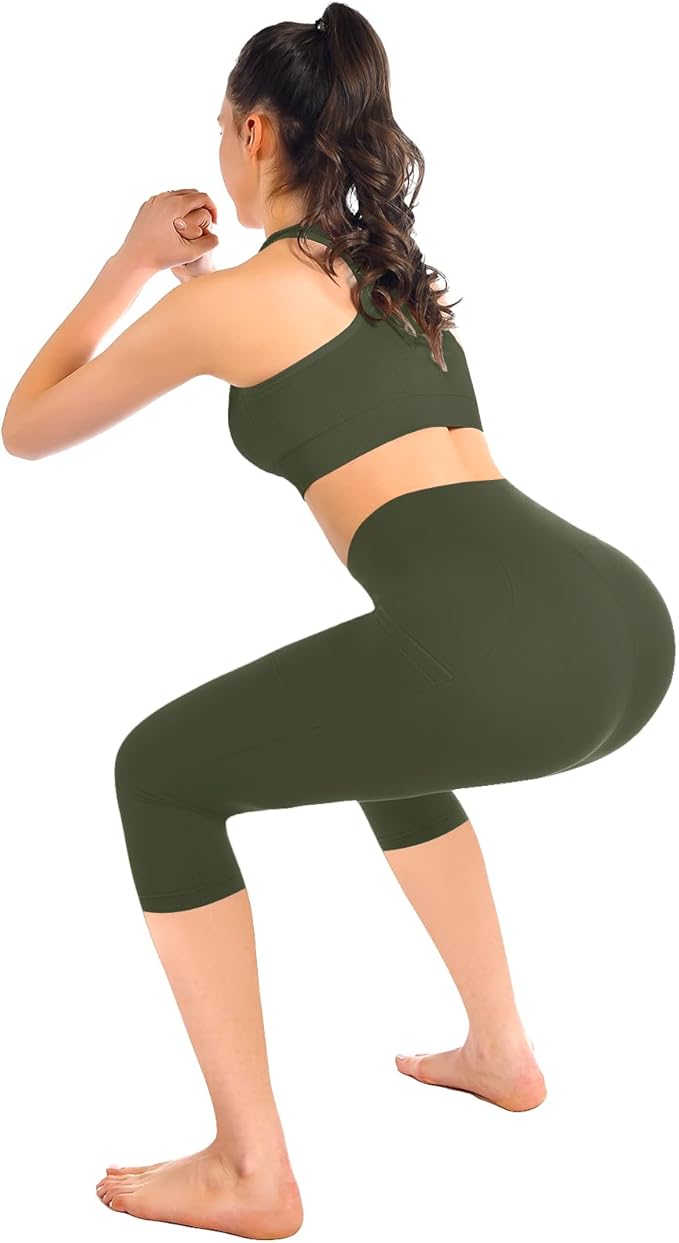 Leafigure High Waisted Leggings for Women- Soft No See-Through Yoga Pants for Gym Workout Running