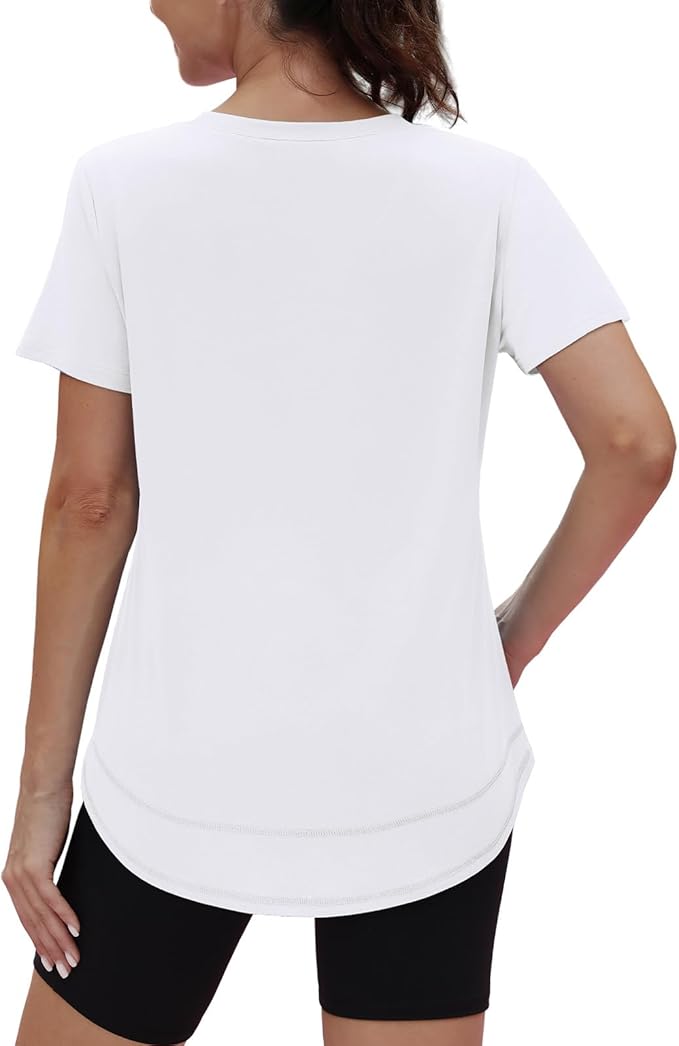 XIEERDUO Womens Workout Tops Short Sleeve Shirts Quick Dry Outfits for Hiking Running S-3XL