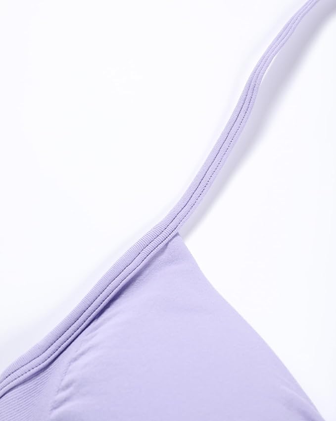 AUROLA Influence Strappy Bra Sports Bras for Women, Backless Padded Impact Strappy Bra Workout Gym Yoga with Removable Cups