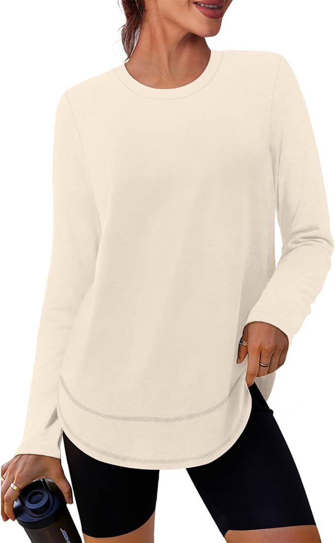 XIEERDUO Women's Workout Tops Long Sleeve Quick Dry Shirts for Hiking Running S-3XL