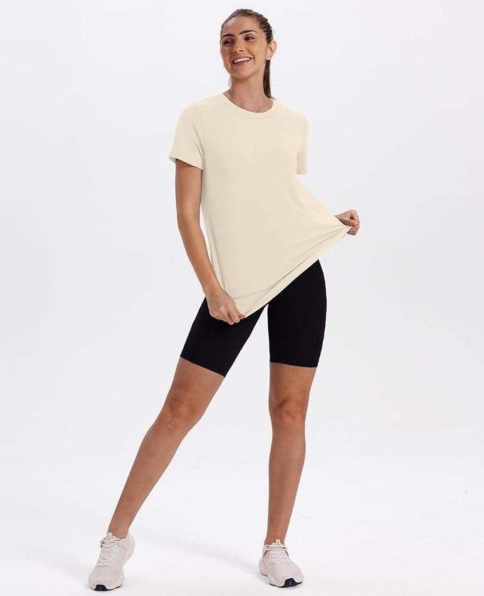 XIEERDUO Womens Workout Tops Short Sleeve Shirts Quick Dry Outfits for Hiking Running S-3XL