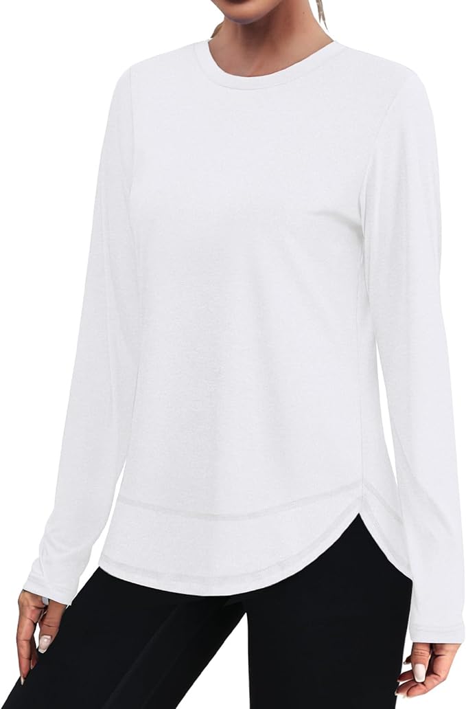 XIEERDUO Women's Workout Tops Long Sleeve Quick Dry Shirts for Hiking Running S-3XL