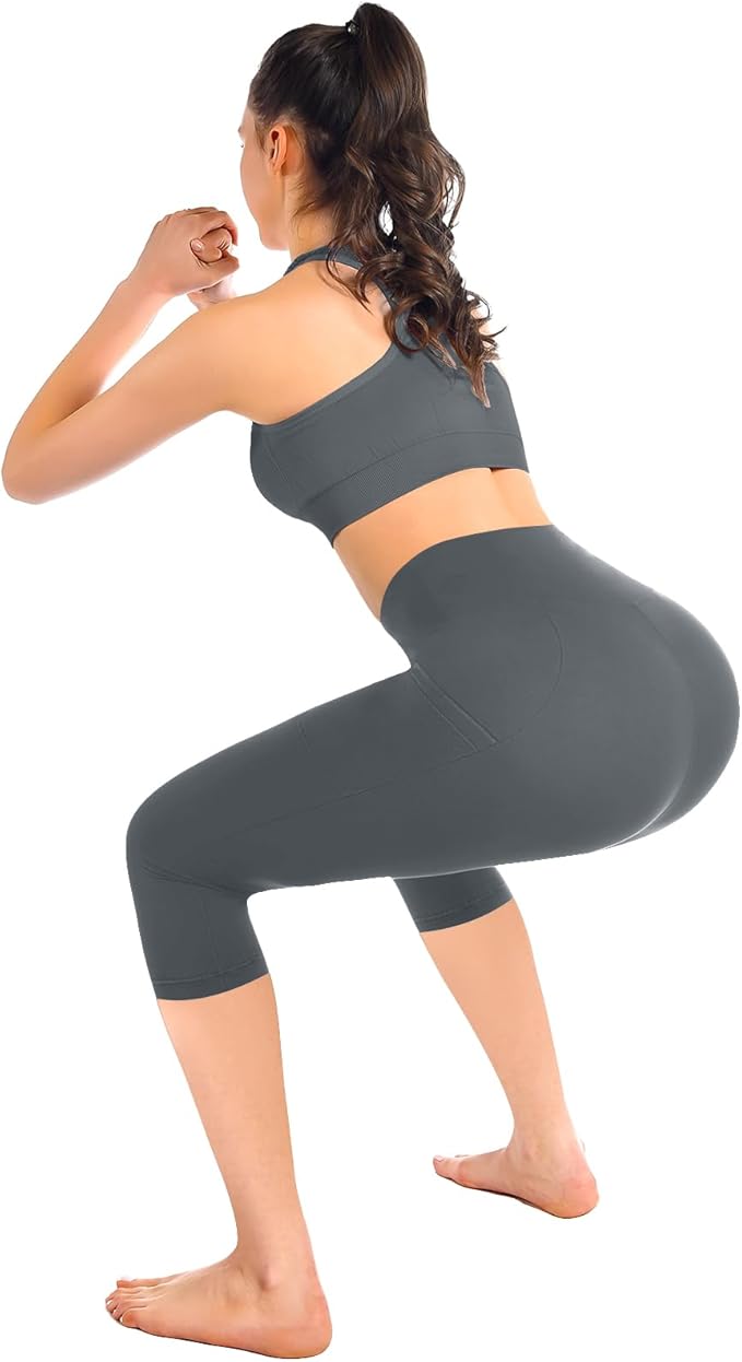 Leafigure High Waisted Leggings for Women- Soft No See-Through Yoga Pants for Gym Workout Running