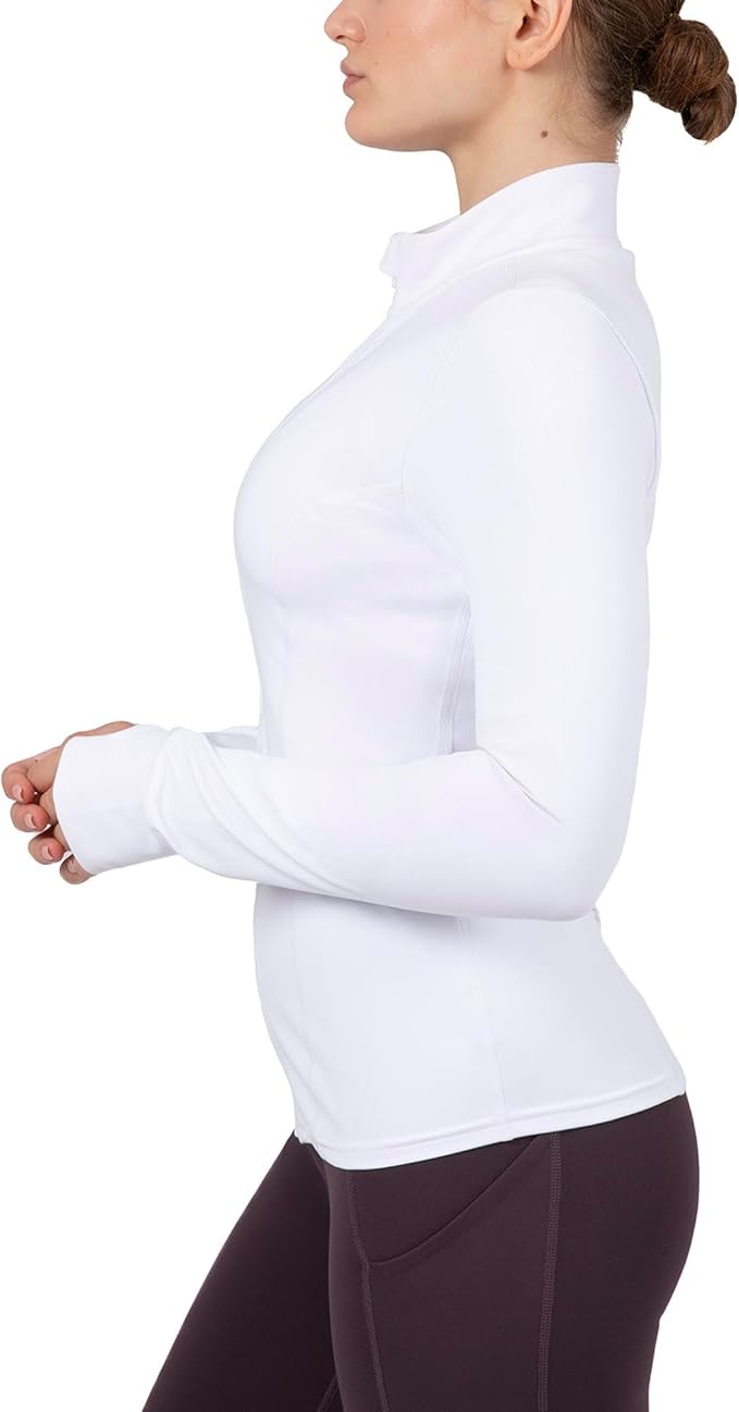 YITTY Active Women's Ultraluxe Full Zip Jacket, Athleisure, 4-Way-Stretch, Thumbholes