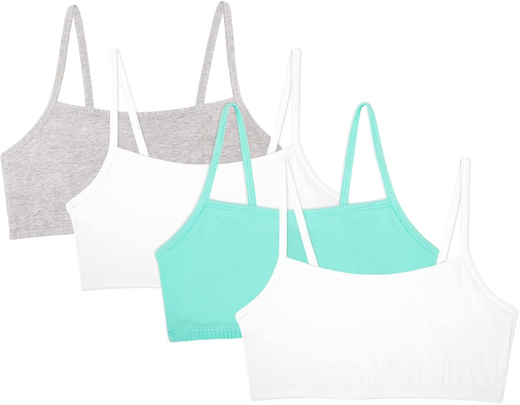 Fruit of the Loom Women's Spaghetti Strap Cotton Sports Bra - All-Day Comfort & Easy Movement