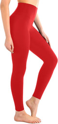 Leafigure High Waisted Leggings for Women- Soft No See-Through Yoga Pants for Gym Workout Running