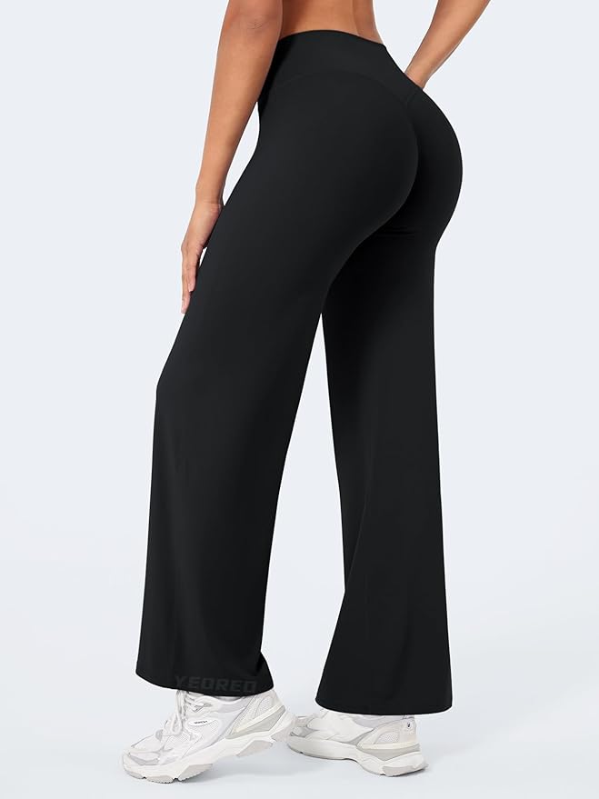 YEOREO Workout Leggings Womens No Front Seam Straight Leggings 29"/ 31.5"/ 33"/ 35" High Waist Buttery Eddiy Gym Yoga Pants