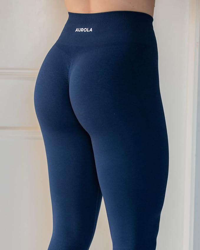 AUROLA Workout Leggings for Women Seamless Scrunch Tights Tummy Control Gym Fitness Girl Sport Active Yoga Pants