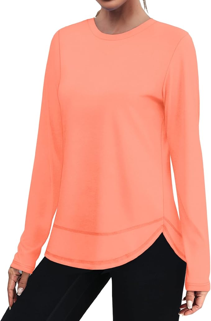 XIEERDUO Women's Workout Tops Long Sleeve Quick Dry Shirts for Hiking Running S-3XL