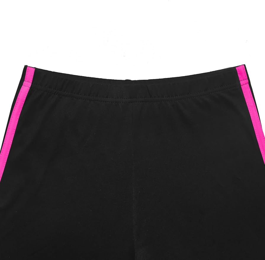 Women's 2 Piece Outfits Sweatsuit Summer Workout Striped Short Sleeve Long Sweatpants Casual Jogging Lounge Set