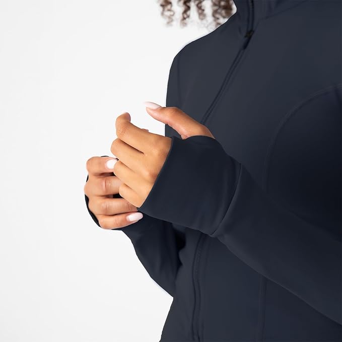 YITTY Active Women's Ultraluxe Full Zip Jacket, Athleisure, 4-Way-Stretch, Thumbholes