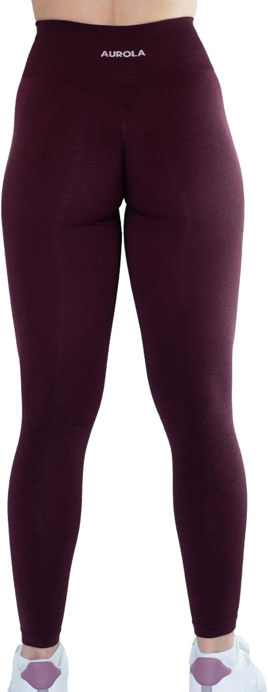 AUROLA Workout Leggings for Women Seamless Scrunch Tights Tummy Control Gym Fitness Girl Sport Active Yoga Pants
