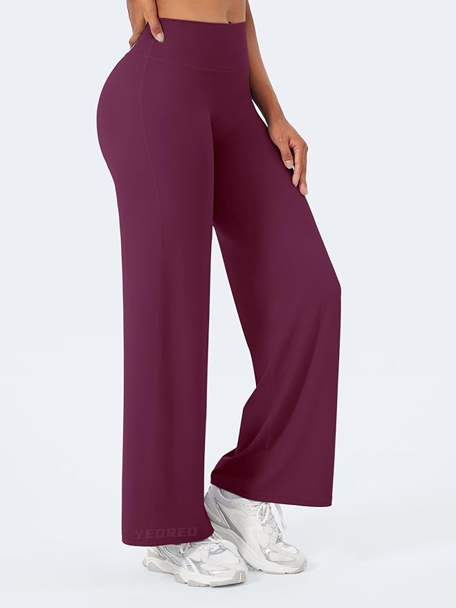 YEOREO Workout Leggings Womens No Front Seam Straight Leggings 29"/ 31.5"/ 33"/ 35" High Waist Buttery Eddiy Gym Yoga Pants