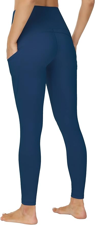 Dragon Fit High Waist Yoga Leggings with 3 Pockets,Tummy Control Workout Running 4 Way Stretch Yoga Pants