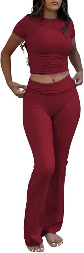 Nimsruc Two Piece Lounge Sets For Women Summer Outfits