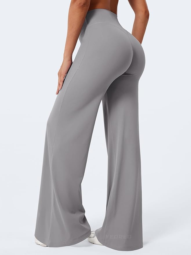 YEOREO Workout Leggings Womens No Front Seam Straight Leggings 29"/ 31.5"/ 33"/ 35" High Waist Buttery Eddiy Gym Yoga Pants