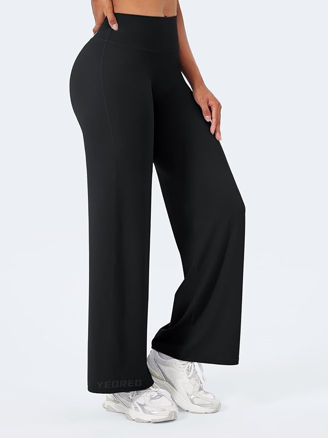 YEOREO Workout Leggings Womens No Front Seam Straight Leggings 29"/ 31.5"/ 33"/ 35" High Waist Buttery Eddiy Gym Yoga Pants