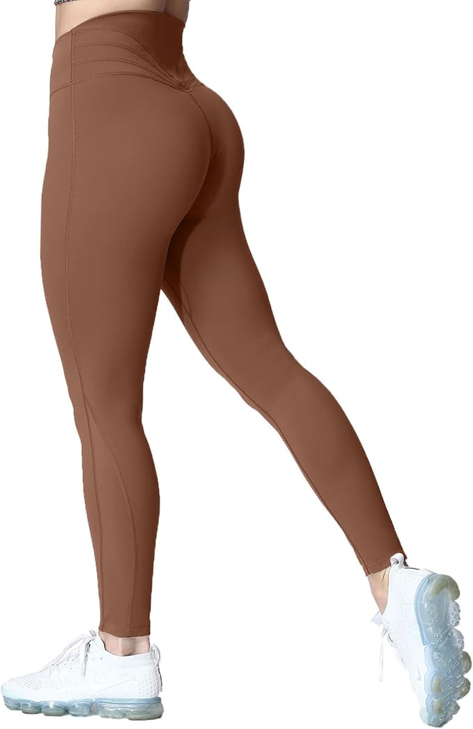 Aoxjox High Waisted Workout Leggings for Women Trinity Yoga Pants 26.5"