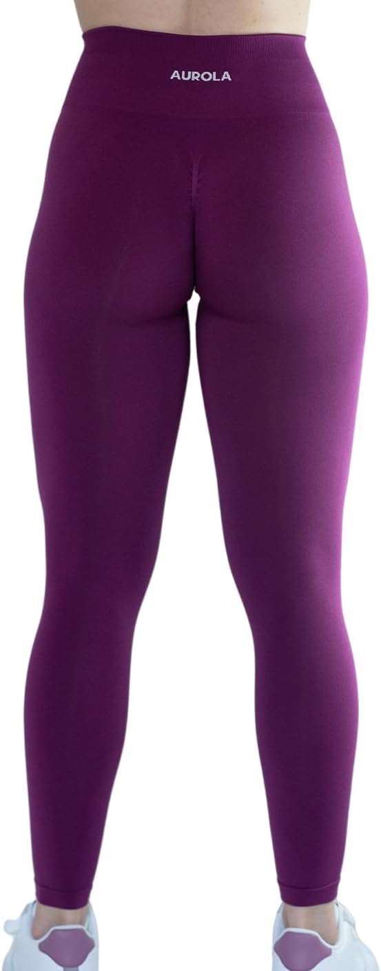 AUROLA Workout Leggings for Women Seamless Scrunch Tights Tummy Control Gym Fitness Girl Sport Active Yoga Pants