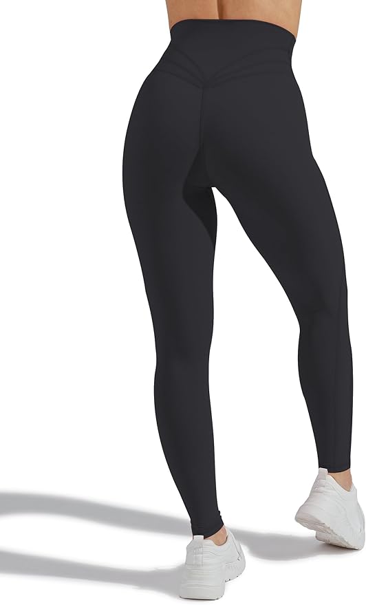 Unthewe Naked-Feel No Front Seam Leggings for Women - High Waisted Buttery Soft Workout Yoga Pants 25"
