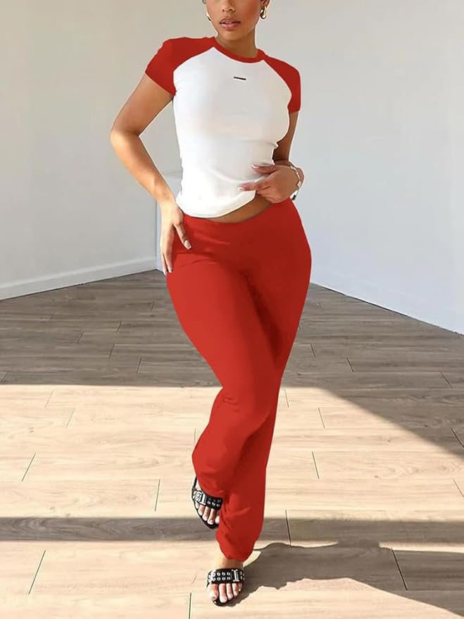 Nimsruc 2 Piece Outfits for Women Casual Sweat Sets