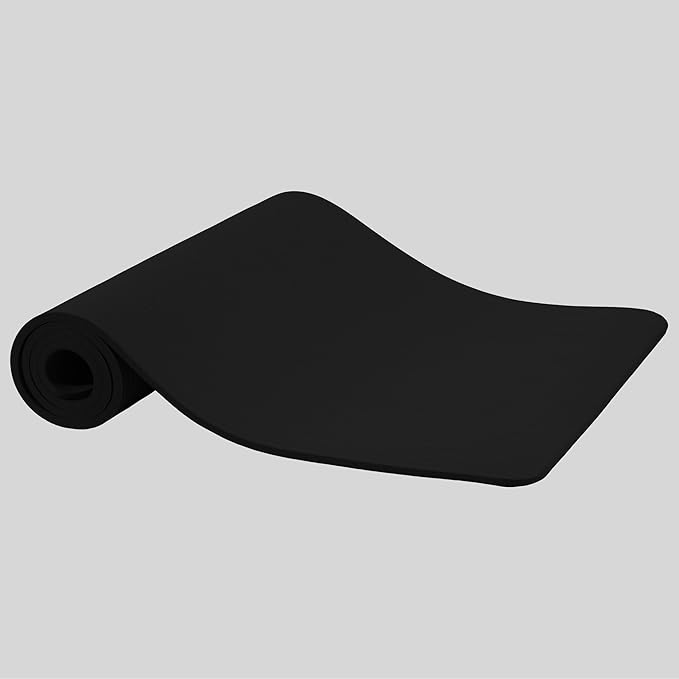 Fitvids Yoga Mat, 1/2-Inch Extra Thick High Density Exercise Mat, Anti-Tear Exercise Yoga Mat with Carrying Strap, Suitable for Various Yoga Exercises