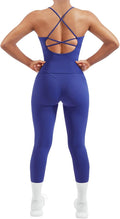 SUUKSESS Women 2 Piece Workout Sets Padded Tank Tops Tummy Control Leggings Gym Outfits