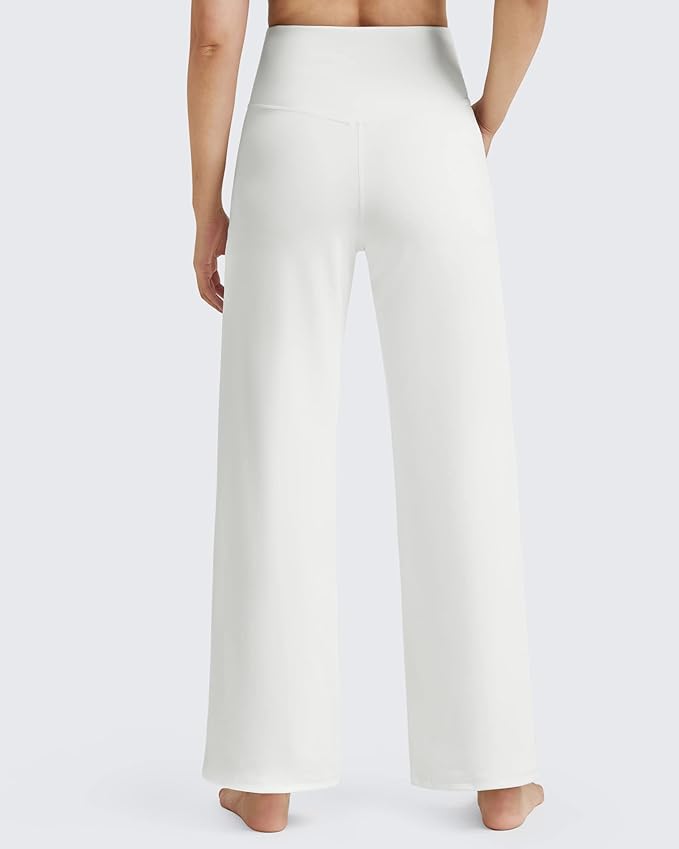 Promover Wide Leg Pants Woman Yoga Pants with Pockets Stretch Loose Casual Lounge Sweatpants Petite/Regular/Tall