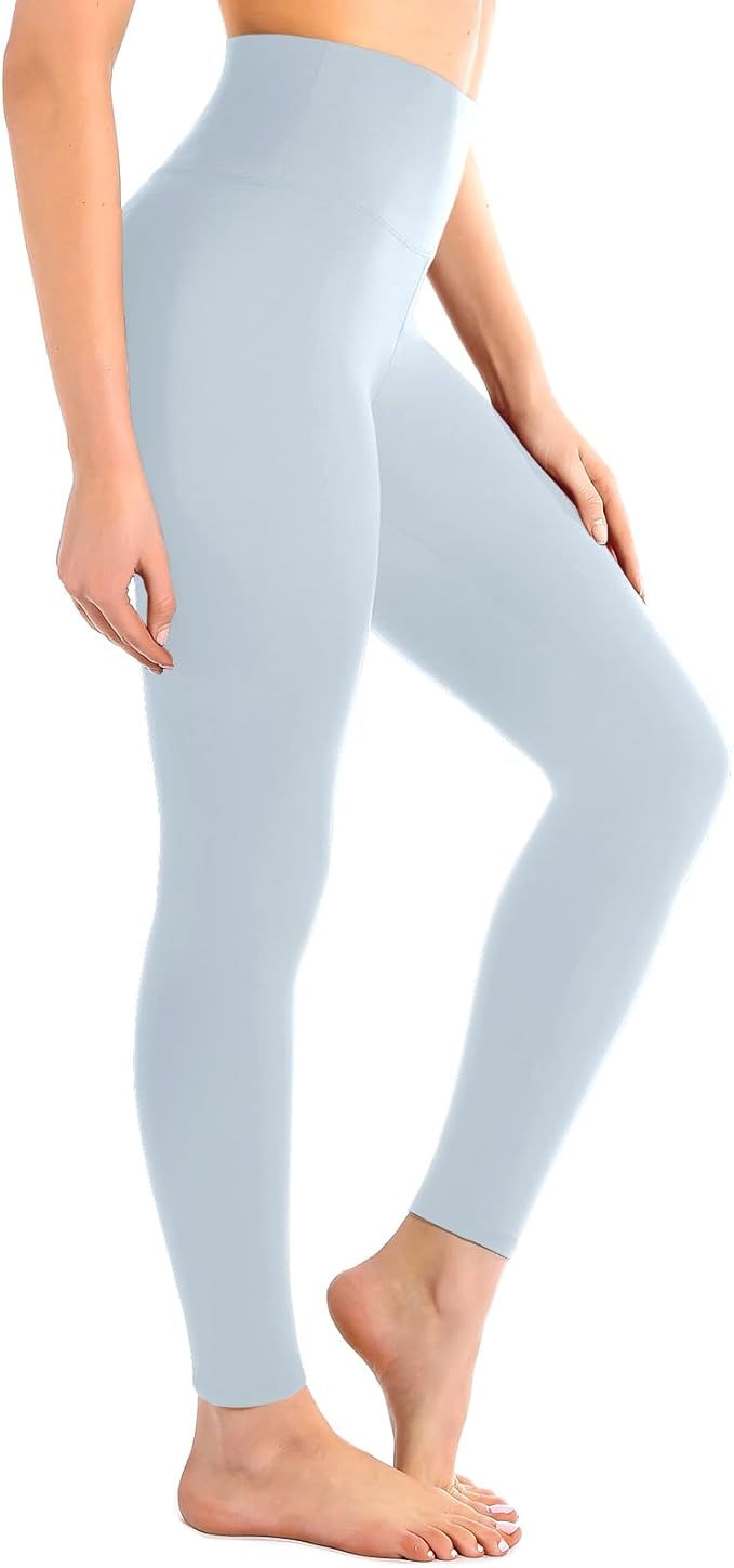 Leafigure High Waisted Leggings for Women- Soft No See-Through Yoga Pants for Gym Workout Running