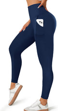 MOREFEEL Leggings with Pockets for Women, High Waisted Tummy Control Workout Hip Lift Yoga Pants Activewear
