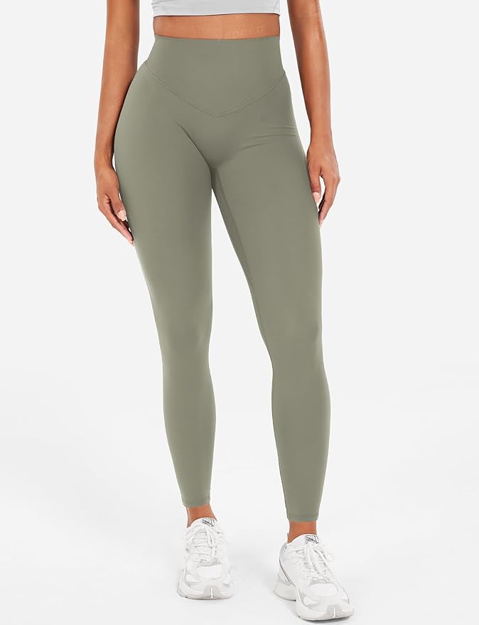 YEOREO Workout Leggings for Women Hidden Scrunch Tummy Control Leggings Agathia High Waisted Gym Yoga Pants