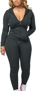 Mrskoala Two Piece Outfits for Women Jogger Sets Workout Sweat Suits Tracksuit Pants Set