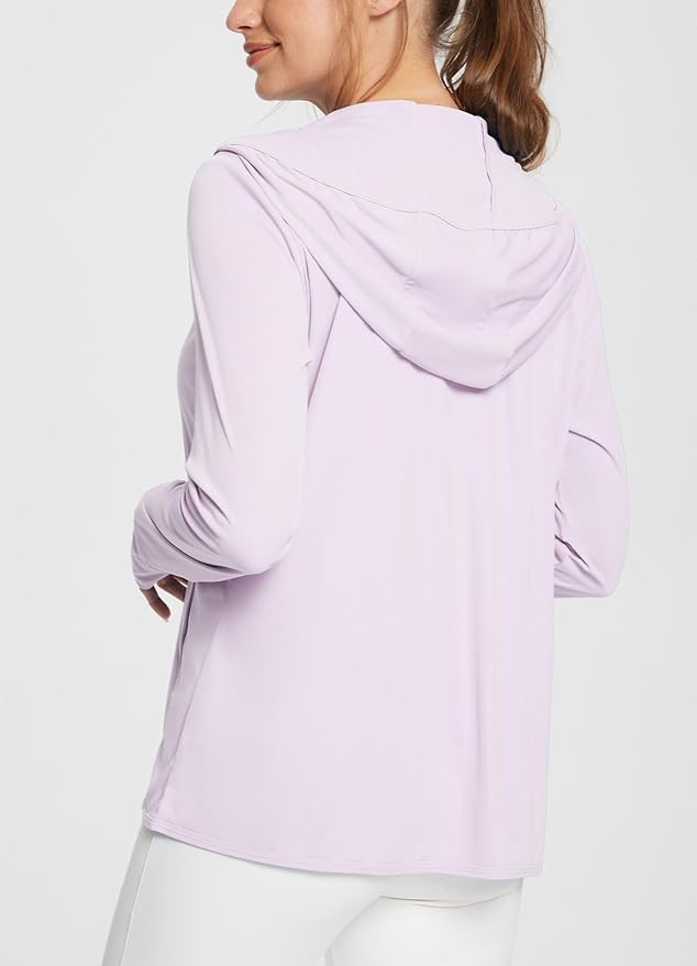 baleaf Women's Sun Protection Jacket Hoodie Clothing Lightweight Long Sleeve Sun Cover Up Shirt