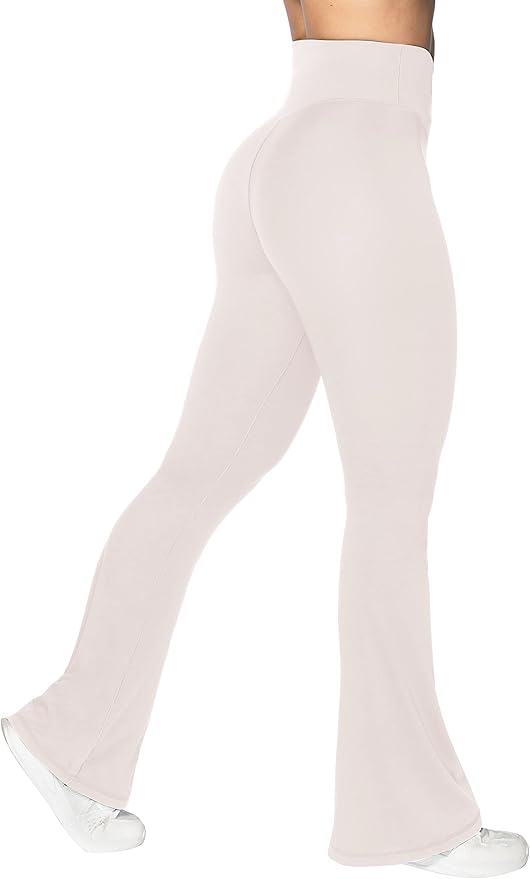 Sunzel Flare Leggings, Crossover Yoga Pants with Tummy Control, High-Waisted and Wide Leg