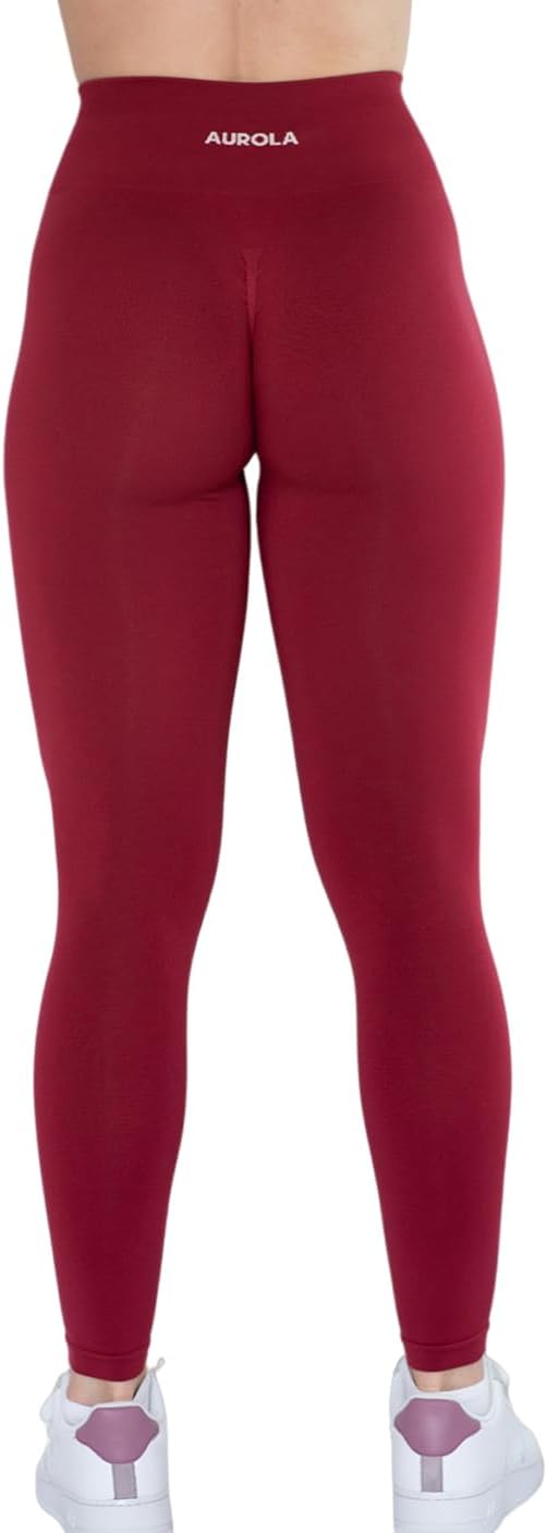 AUROLA Workout Leggings for Women Seamless Scrunch Tights Tummy Control Gym Fitness Girl Sport Active Yoga Pants
