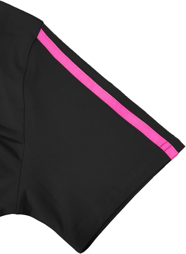 Women's 2 Piece Outfits Sweatsuit Summer Workout Striped Short Sleeve Long Sweatpants Casual Jogging Lounge Set