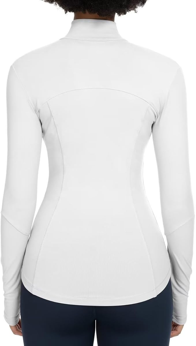QUEENIEKE Womens Running Jackets Athletic Workout Scrub Jacket Track Full Zip Up Gym for Women Yoga Top