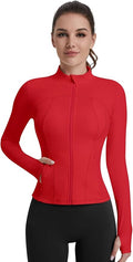 VUTRU Womens Workout Yoga Jacket Lightweight Zip Up Athletic Jacket Lightweight Cropped Jacekt with Pockets